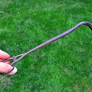 Vintage Metal Medical Forceps: Surgical Tool, Corrosion Detail (11.02in)