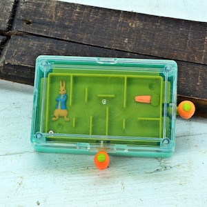 Vintage Children&#39;s Game Puzzle Maze, Road Game, Traveling Game, Vintage Toy.