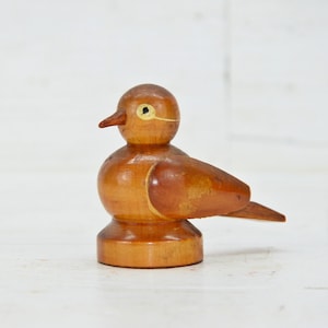 Vintage Wooden Bird, Antique Bird, Handmade Bird Figure, Wooden Bird Decor