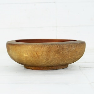 Vintage Bolw, Primitive Wooden Bowl, Antique Wooden Bowl, Handmade Bowl