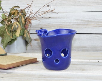 Vintage Ceramic Candlestick Holder