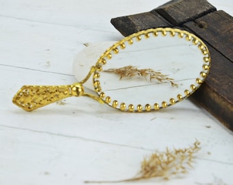 Antique Hand Mirror, Retro Mirror, Vintage Mirror