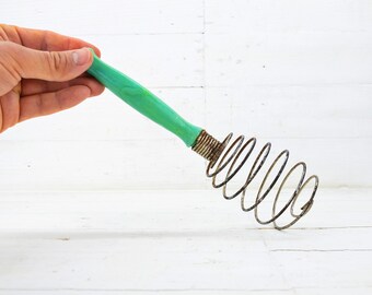 Frusta Manuale A Spirale In Acciaio Inox – Sbattiuova Girevole – Manico Ergonomico – 24 Cm – Utensile Da Cucina