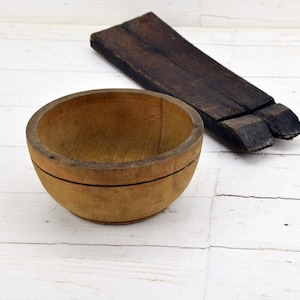 Primitive Wooden Bowl, Antique Wooden Bowl, Handmade Bowl