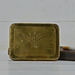 Portasigarette, scatola di sigarette in metallo vintage, scatola di tabacco, Tabaker