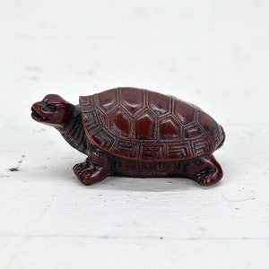 Vintage Hand Carved Turtle, Handmade Turtle