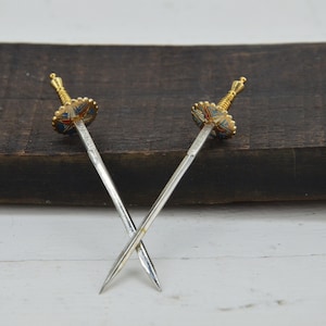 Vintage Miniature Swords, Ornate Medieval Small Swords, Vintage Rapiers Toledo