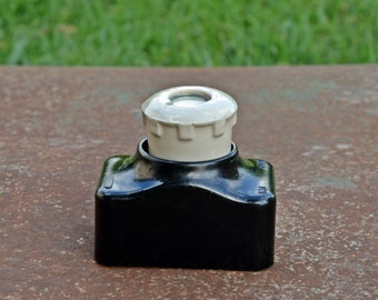 Portafusibles de baquelita vintage: fusible de panel eléctrico de 500 V y 63 A