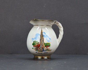 Vintage Ceramic Vase, Handmade And Hand Painted Vase, Art Decor