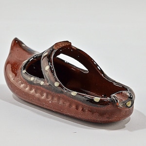 Vintage Ashtray, Handmade Shoe Ashtray, Ceramic Pottery Ashtray, Art Ashtray, Bar Decor