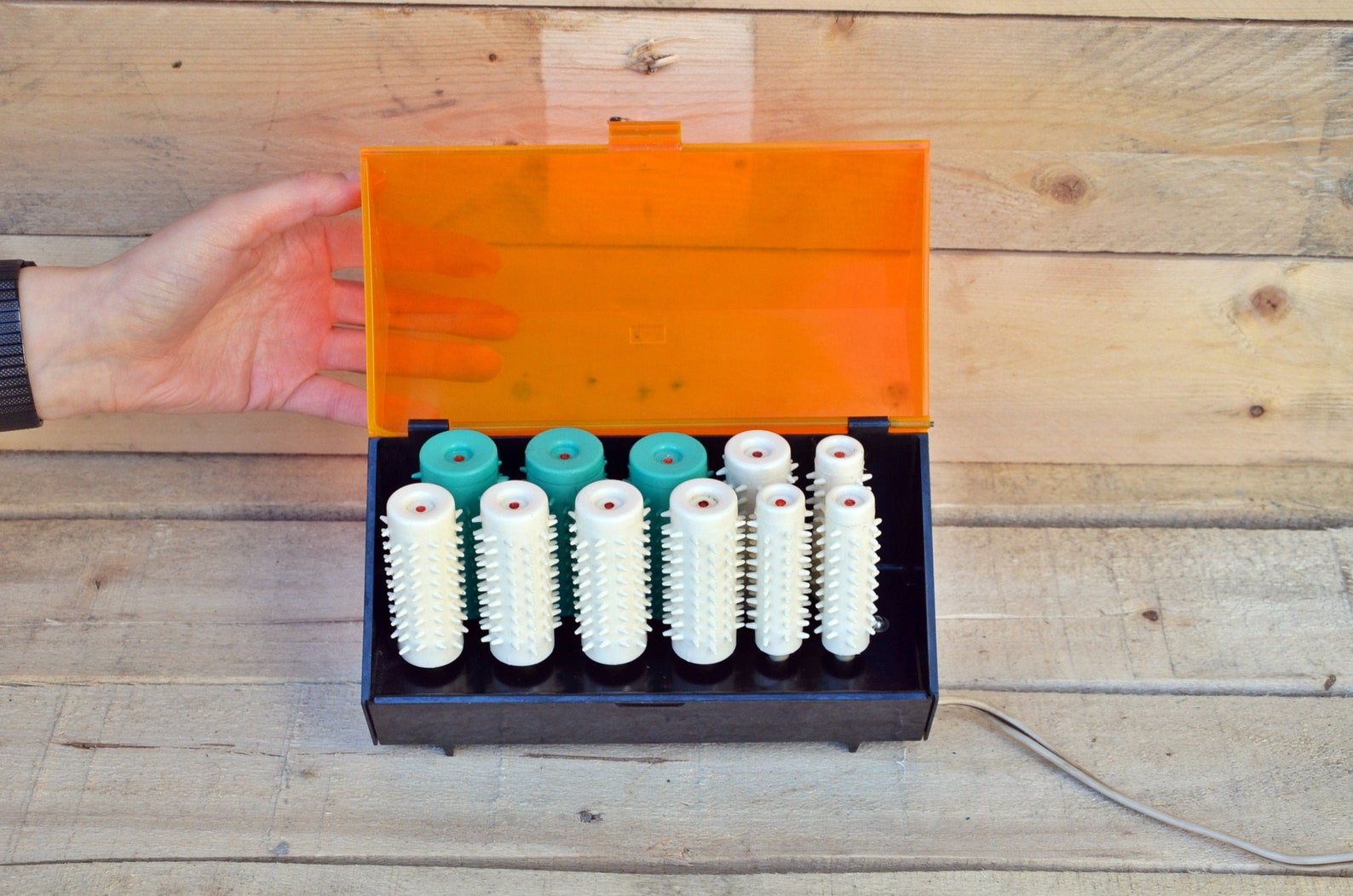 Hair Curlers Hair Rollers Vintage Electric Hair Rollers Hot Etsy