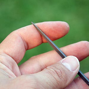 Vintage Steel Triangular File Tool: Rustic Metalworking Woodworking Decor
