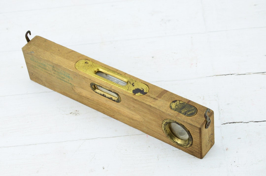 Vintage Wooden Level, Antique Level, Old Wooden Level, Small Level Etsy