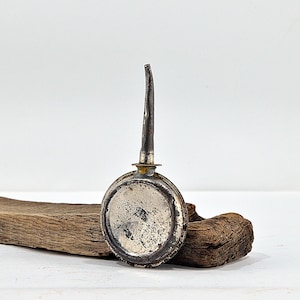 Vintage Oil Can, Old Metal Oil Can, Small Oil Can, Industrial Decor, Car Tool