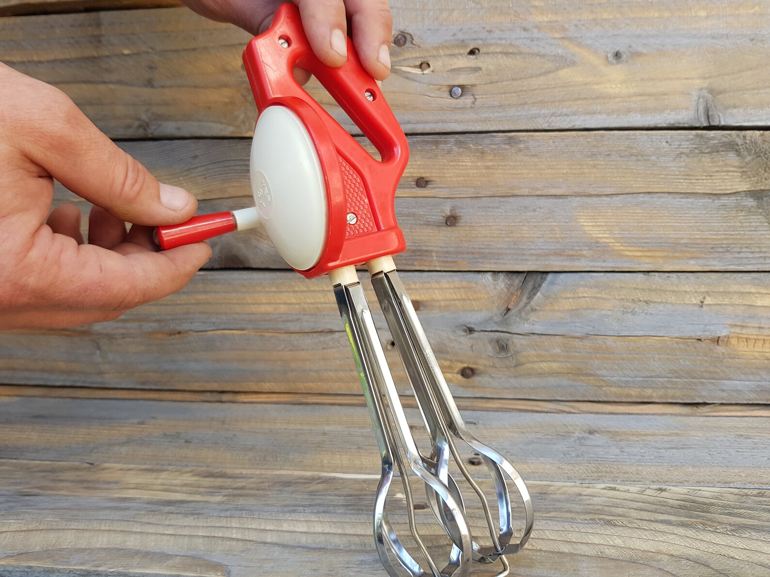 Vintage Hand Mixer Red Kitchen Mixer Cooking Supply Vintage Etsy