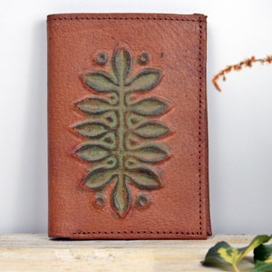 Genuine leather wallet - Vintage personalized Wallet - Brown Leather Wallet - leather wallet - Universal Wallet - Unisex wallet