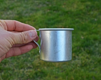 Vintage Aluminum Military Water Jug – 1960s Bulgarian Army Canteen