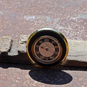 Vintage weather thermometer, Wall thermometer, Outdoor thermometer, Old spring thermometer, Retro thermometer, Made in Germany