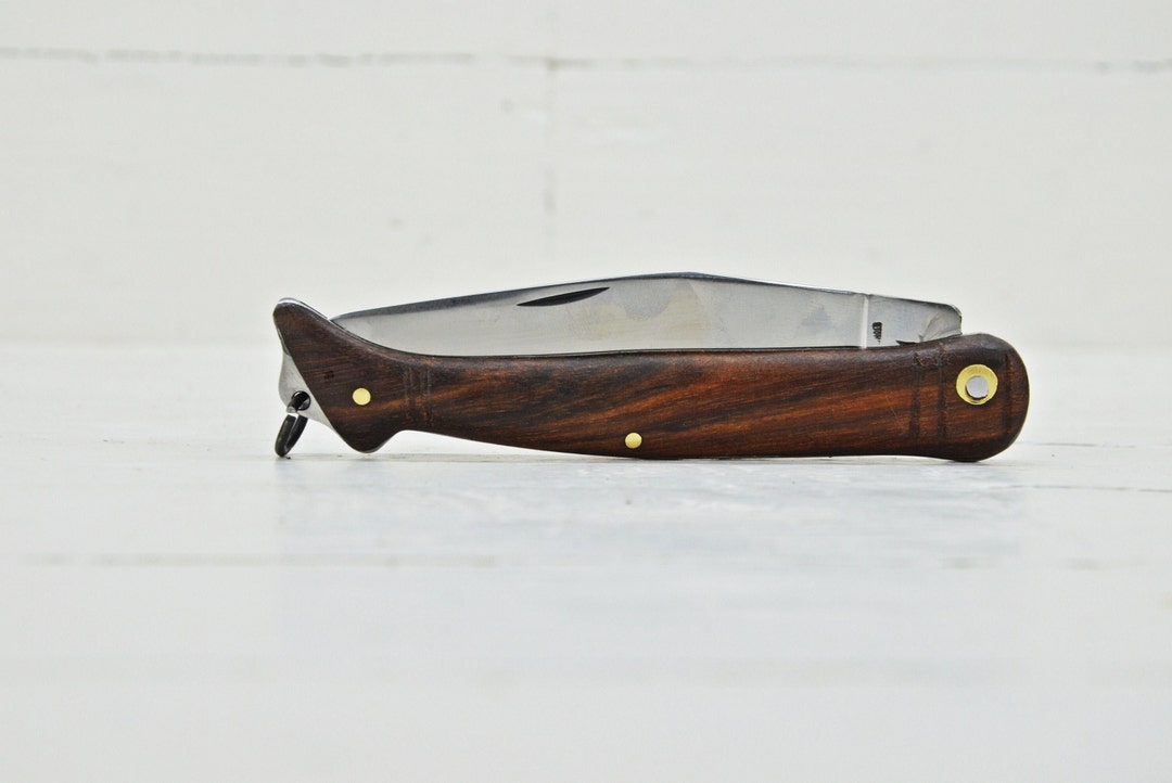 Folding Knife, Personal Pocket Knife, Hunting Knife, Handmade, Vintage ...
