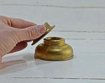 Vintage Brass Alcohol Camping Stove: Portable Kitchen Decor