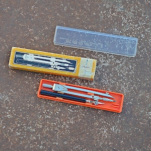 Vintage Nautical Divider With Box, Nautical Tool, Nautical Compass Divider, Nautical Instrument, Drawing Tool, Made in Poland