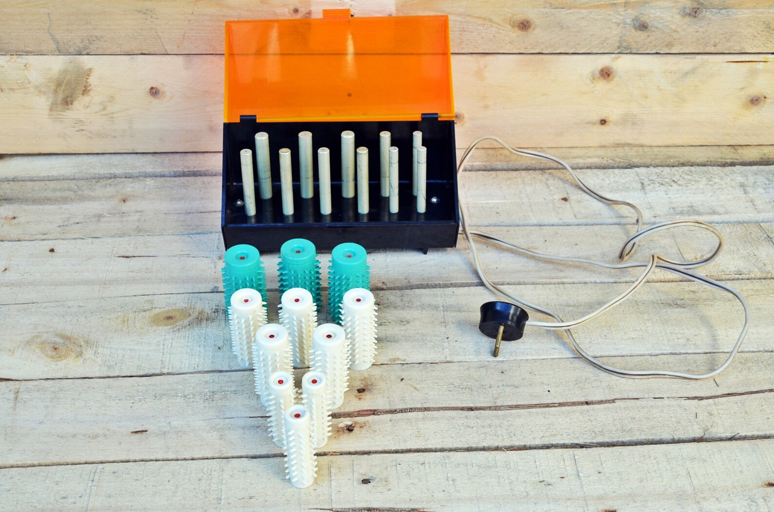 Hair Curlers Hair Rollers Vintage Electric Hair Rollers Hot Etsy