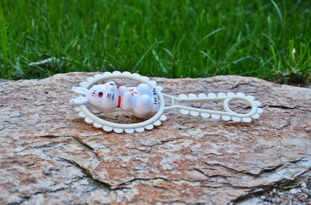 Soveit Rattle Vintage Plastic Rabbit Baby Rattle, Soviet Toy - Etsy