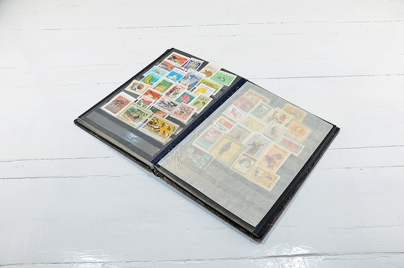 Vintage Leather Stamp Album: Bulgarian USSR Stamps - Etsy Denmark