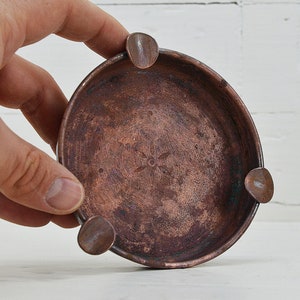 Vintage Copper Ashtray: Retro Home/Office Decor (4.33 in)