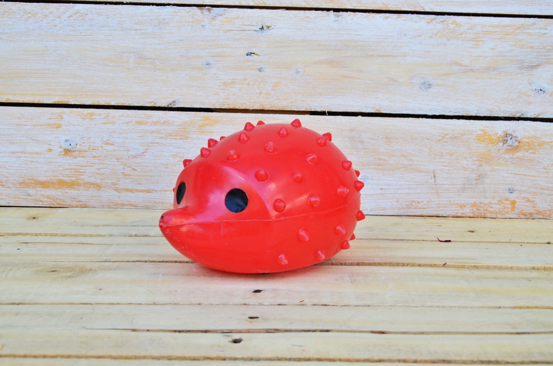 ヴィンテージプラスチック製ハリネズミのおもちゃ、ソビエト時代の