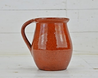 Ancient Antique Clay Vessel, Rustic Ceramic Jug, Primitives Decor, Home Decor, Hand-made