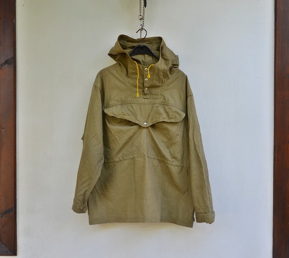 Military canvas anorak - Vintage canvas jacket - V