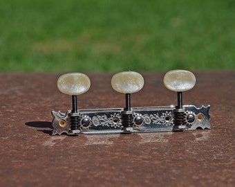 Clavijas de afinación de guitarra clásica vintage, clavijero de los años 80