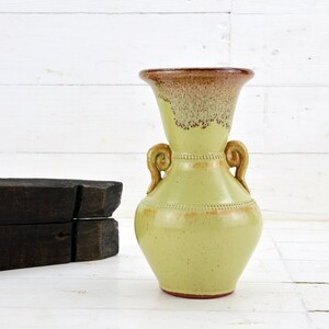 Vintage Ceramic Vase, Retro Handmade Vase, Art Decor