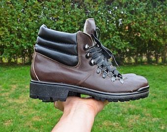 VINTAGE 70s! Pivetta Italy for DMC Rough-out Leather Hiking Engineering Boots 9 Vintage pivetta hiking boots - Gem main image 4