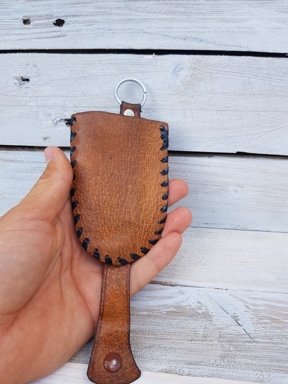 Vintage key holder, Leather key case, Leather key… - image 5