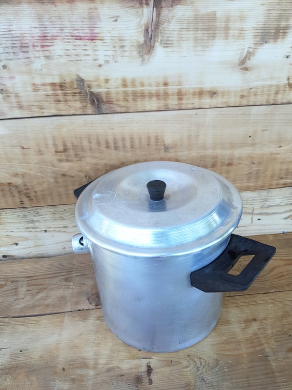 Vintage Milk Pan, Milk Warmer Dairy Vessel, Aluminium Saucepan