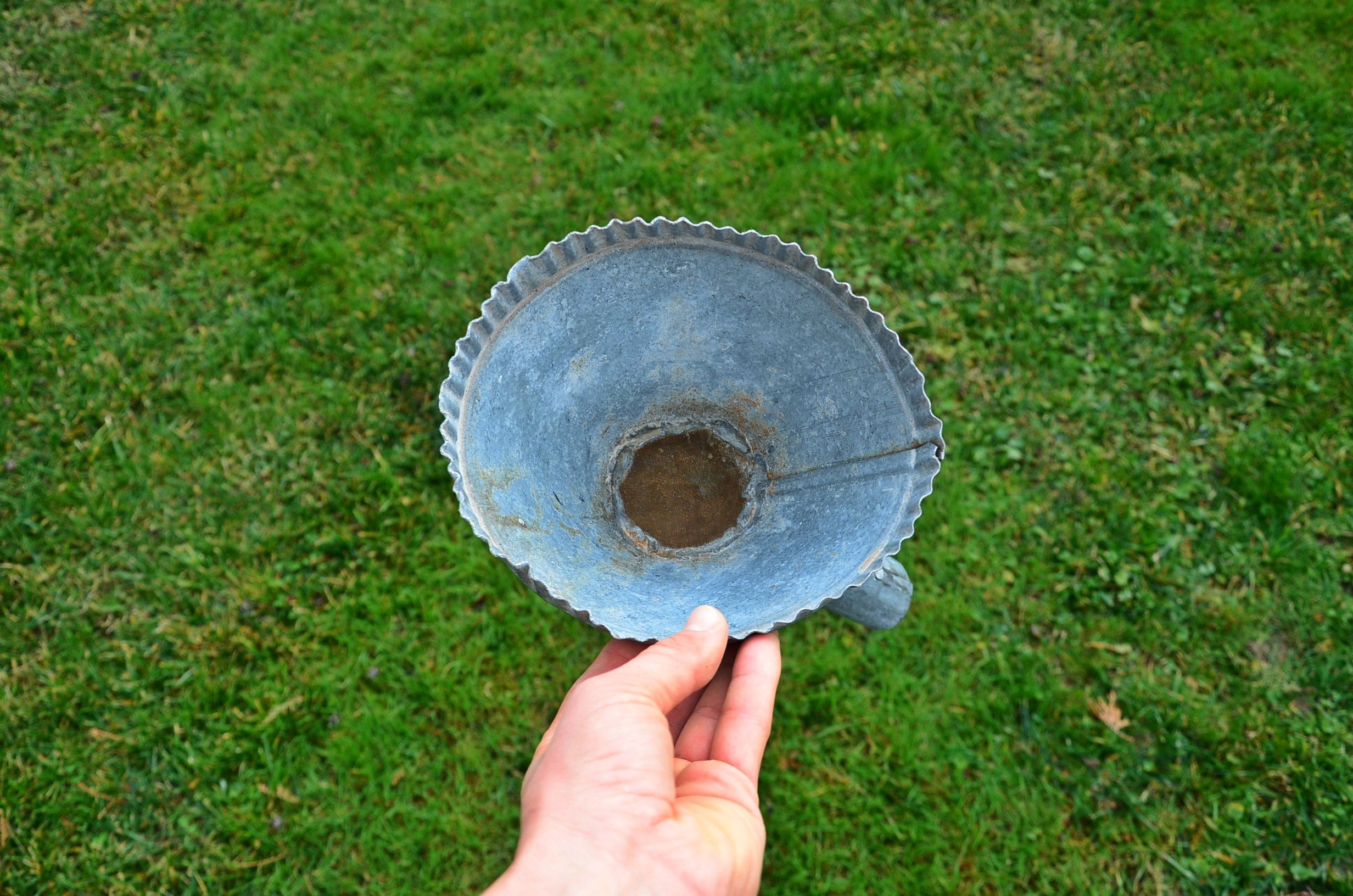 Vintage Metal Funnel Big Metal Fuel Funnel Large Oil Funnel Etsy