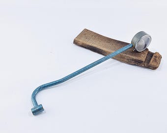 Vintage Czechoslovak Pressure Gauge Tool with Dial, Manual Tire/Pressure Tester