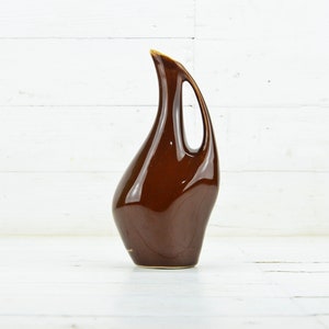 Vintage Ceramic Vase, Retro Handmade Vase, Art Decor