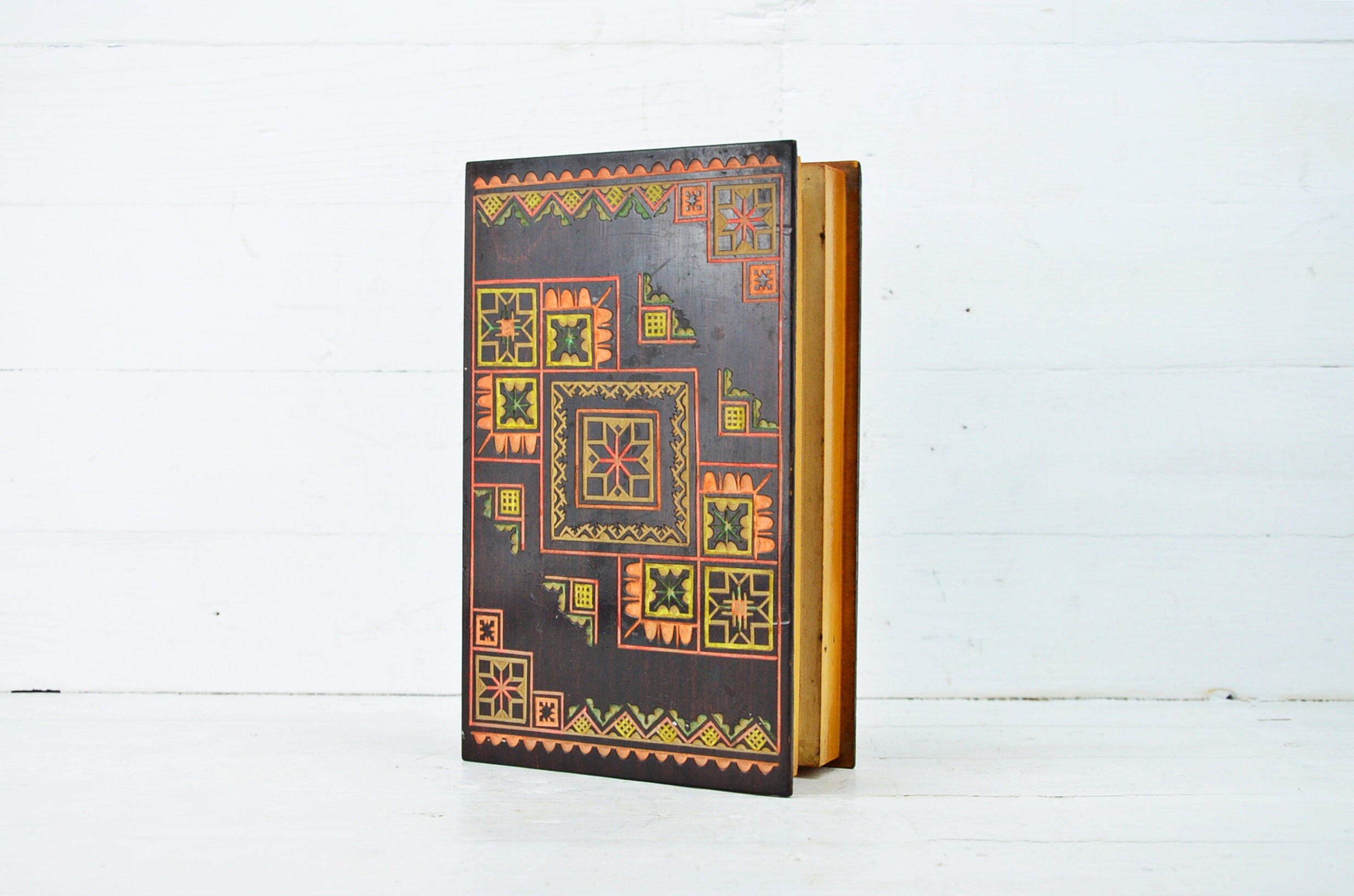 Vintage Wooden Box Wooden Book Box Antique Wood Box Etsy UK