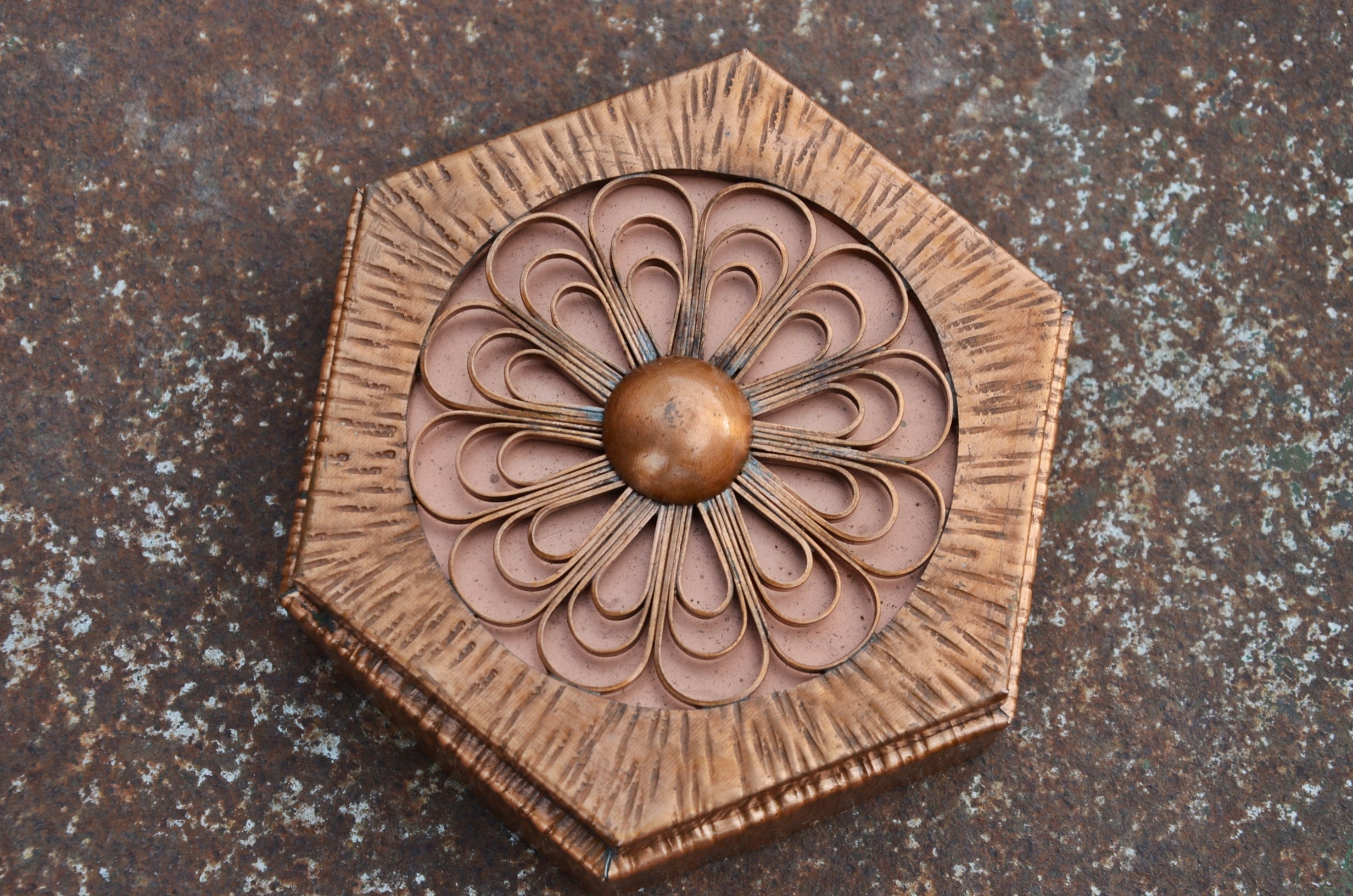 Jewelry Box Vintage Copper Box Copper Jewelry Box Retro Box Etsy