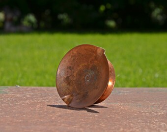 Vintage Copper Ashtray: Retro Home/Office Decor (3.54 in)