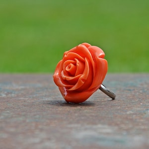 Vintage Rose Ring: Handmade Floral Jewelry