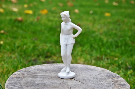 Vintage Bakelite Ice Skater Figurine, Soviet Memorabilia