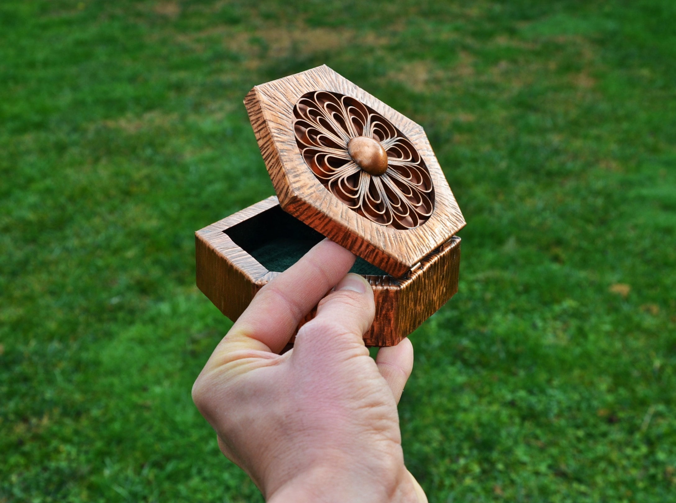 Jewelry Box Vintage Copper Box Copper Jewelry Box Retro Box Etsy