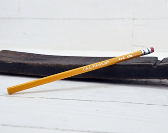 Yellow No. 2 Pencils, Vintage USA Titanium,  Unsharpened