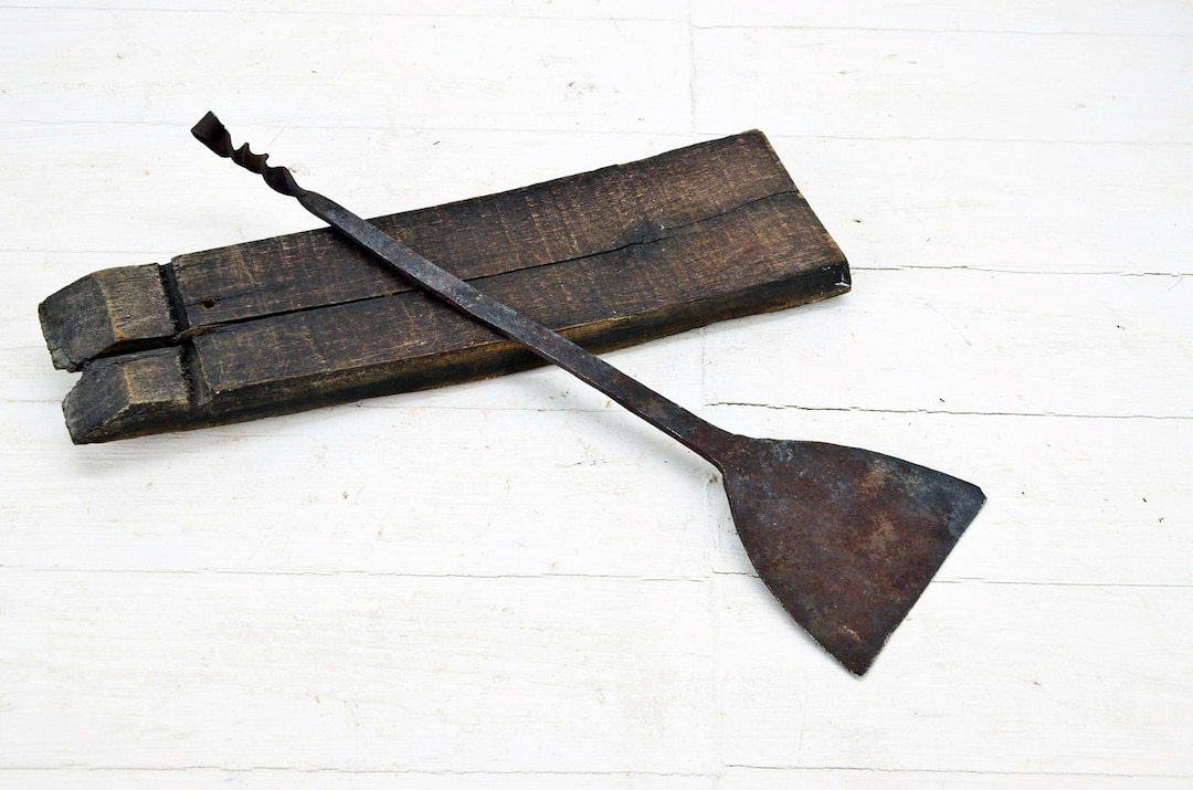 Large Antique Spatula Vintage Metal Spatula Old Tools Etsy