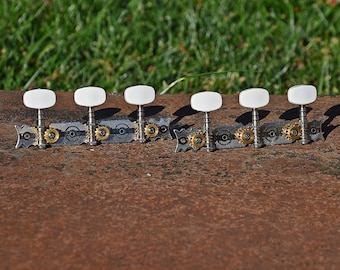 Clavijas de afinación para guitarra clásica vintage (juego de los años 80)