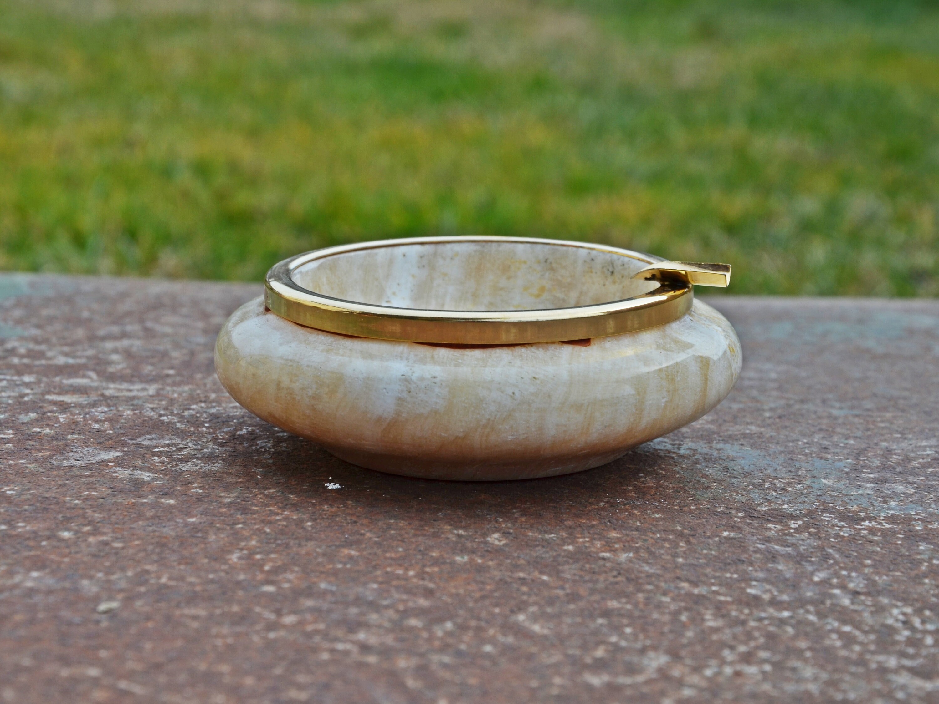 Vintage Marble Ashtray - Etsy